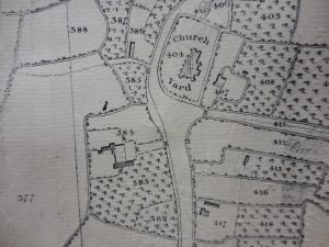 1832 Tithe Map showing apple orchards in Kingston Seymour