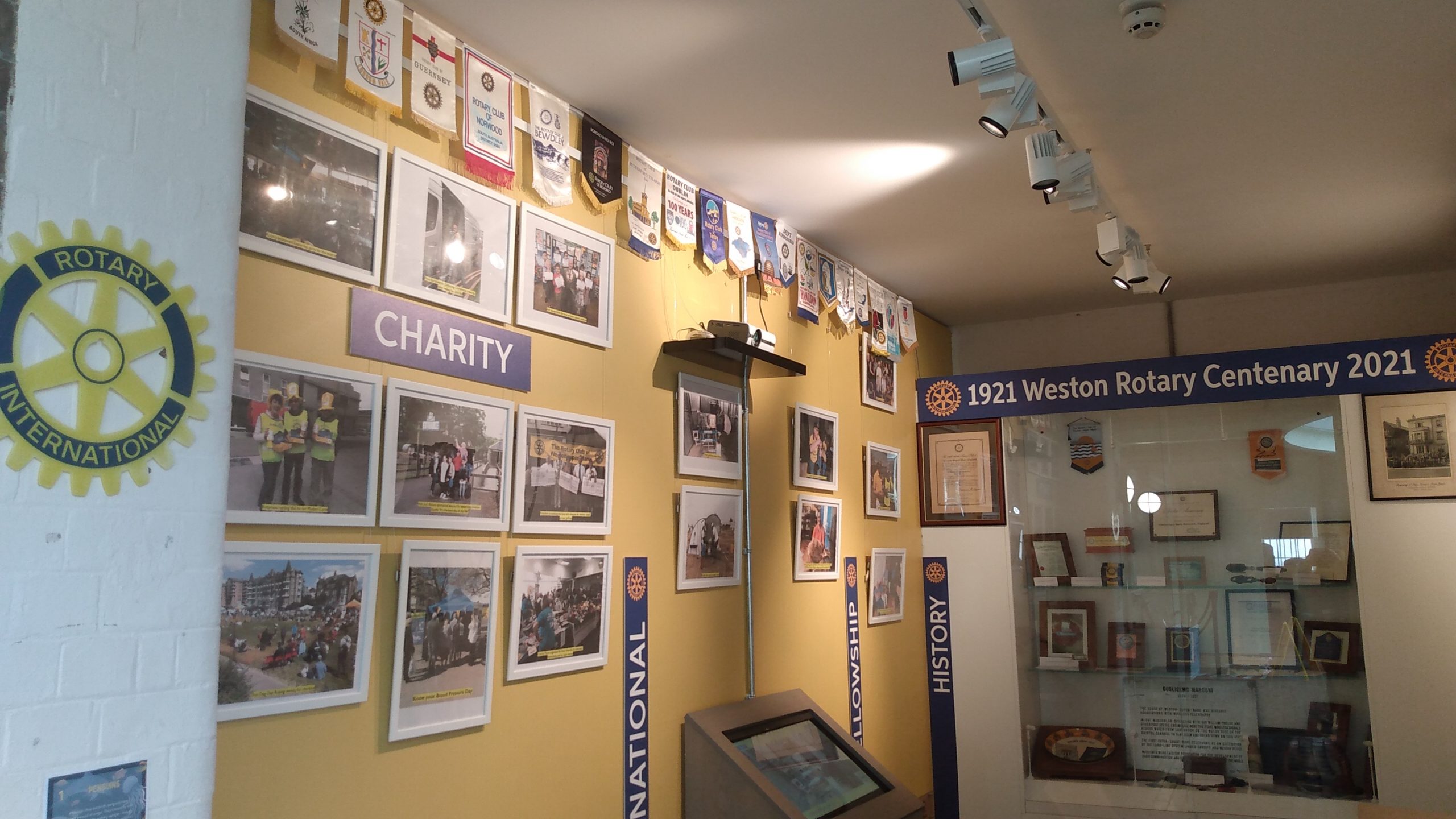 a photograph of the Rotary Club exhibition