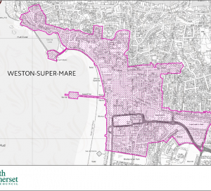 Map of Weston-super-Mare