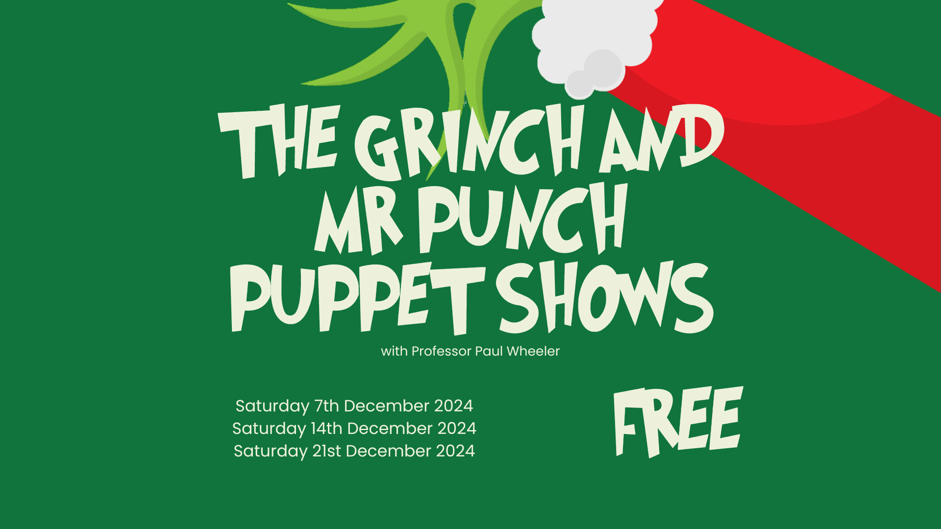 The Grinch And Mr Punch Shows Weston Museum The Grinch And Mr Punch Shows Weston Museum